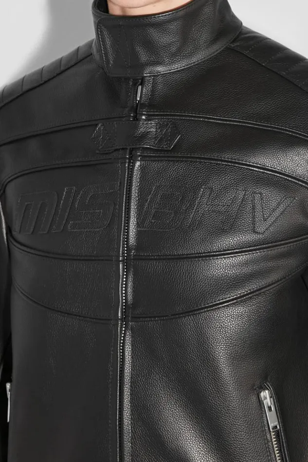 Men Outerwear MISBHV Fast Leather Jacket Black