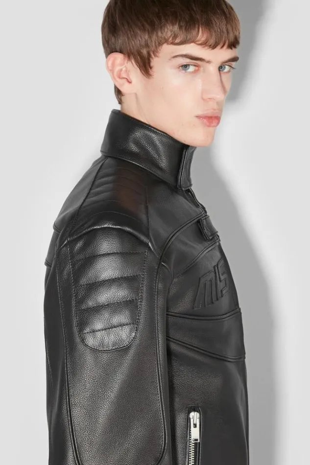 Men Outerwear MISBHV Fast Leather Jacket Black