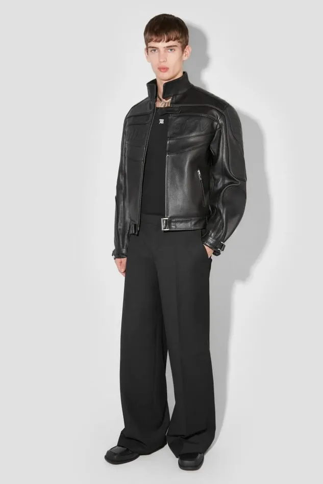 Men Outerwear MISBHV Fast Leather Jacket Black