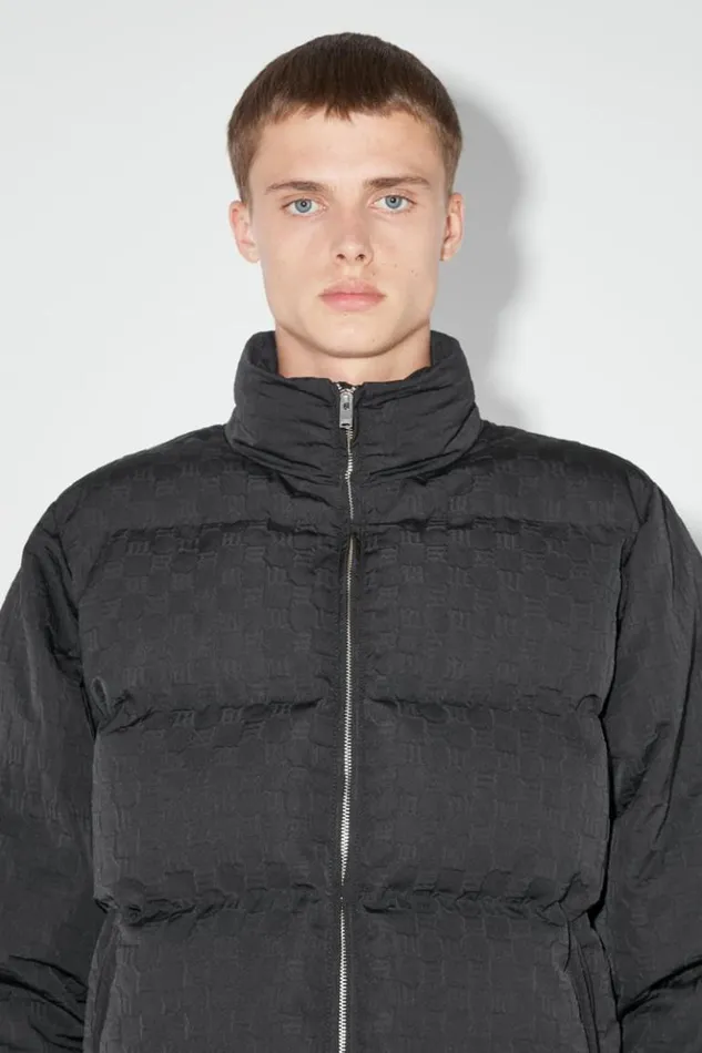 Men Outerwear MISBHV Monogram Embossed Puffer Black