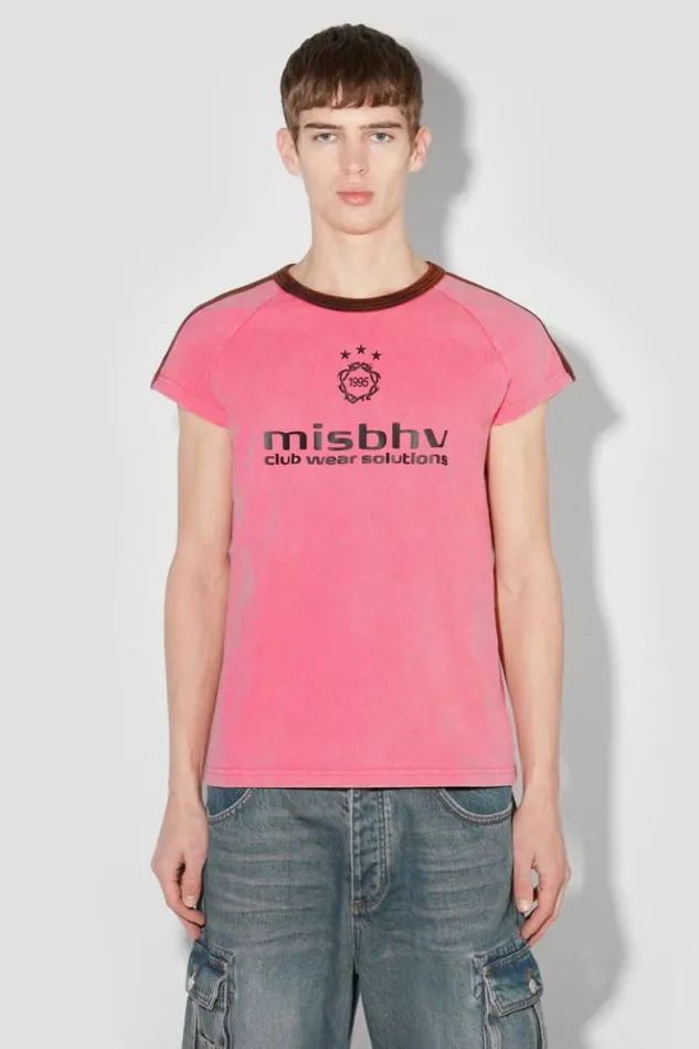 Men TShirts MISBHV Hools TShirt Washed Pink