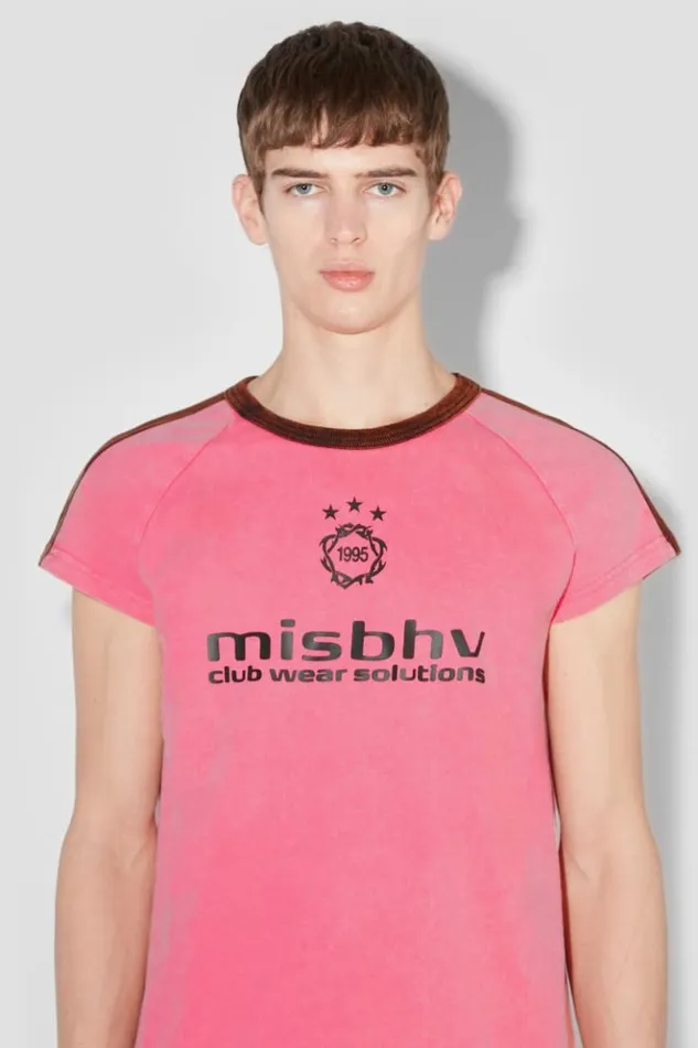 Men TShirts MISBHV Hools TShirt Washed Pink