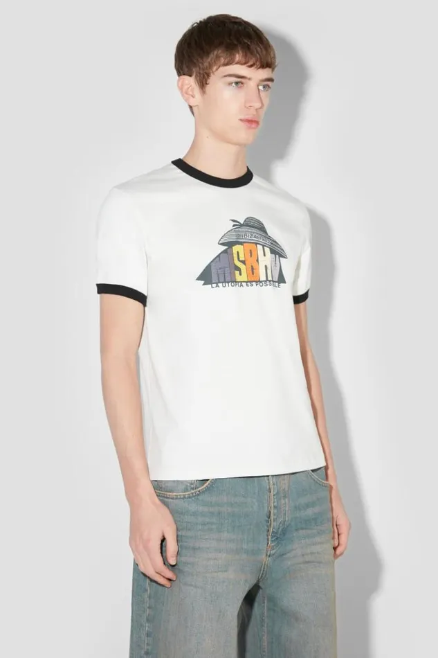Men TShirts MISBHV La Utopia TShirt Off White