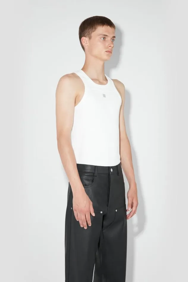 Men TShirts MISBHV The M Tank Top White