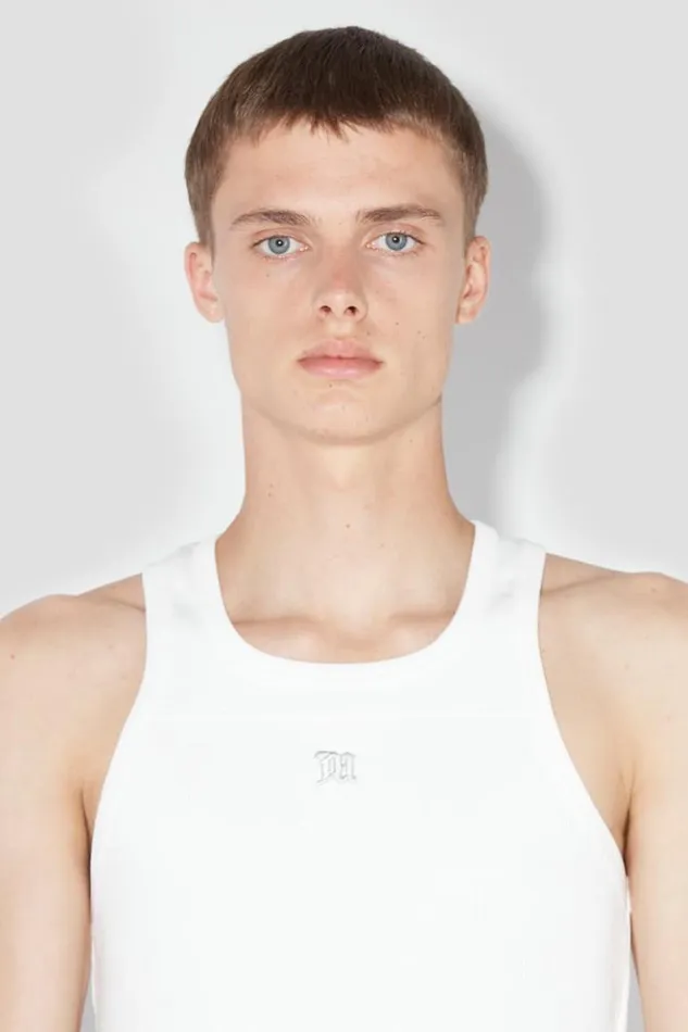 Men TShirts MISBHV The M Tank Top White