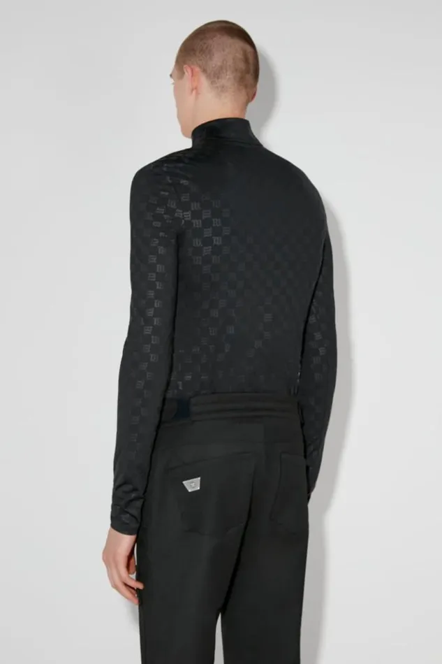 Men Tops MISBHV Monogram HalfZip Longsleeve Black