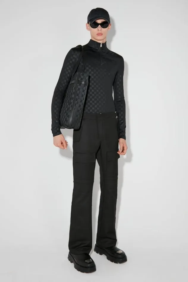 Men Tops MISBHV Monogram HalfZip Longsleeve Black