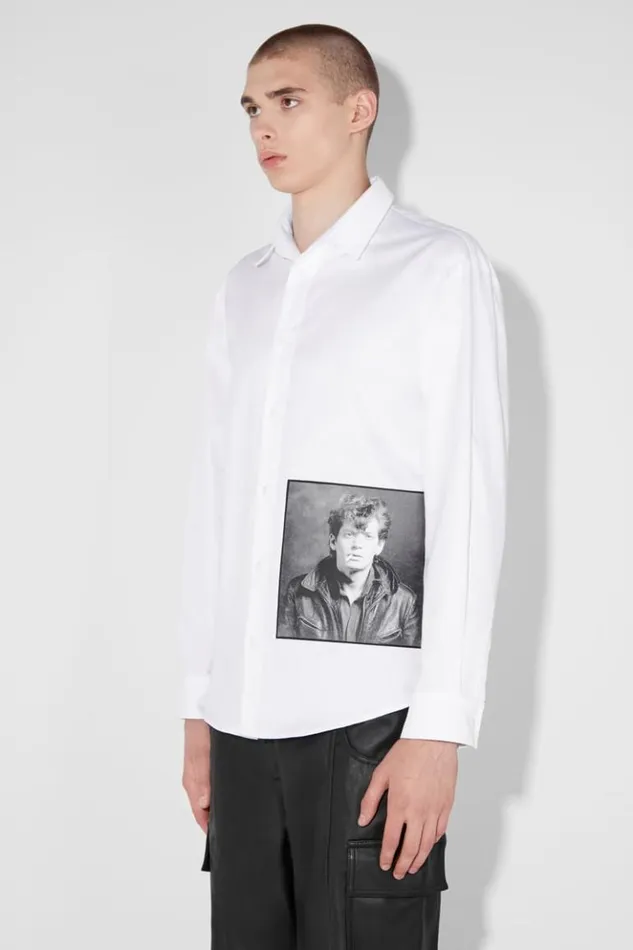 Men Tops MISBHV Self Portrait 1980 Robert Mapplethorpe Shirt White