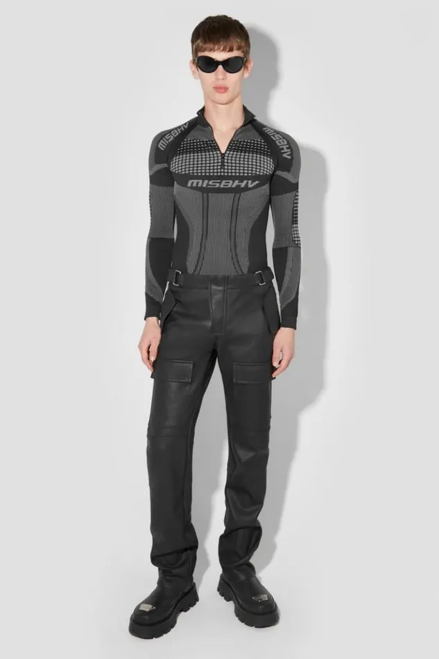 Men Tops MISBHV Sport Europa QuarterZip Longsleeve Muted Black