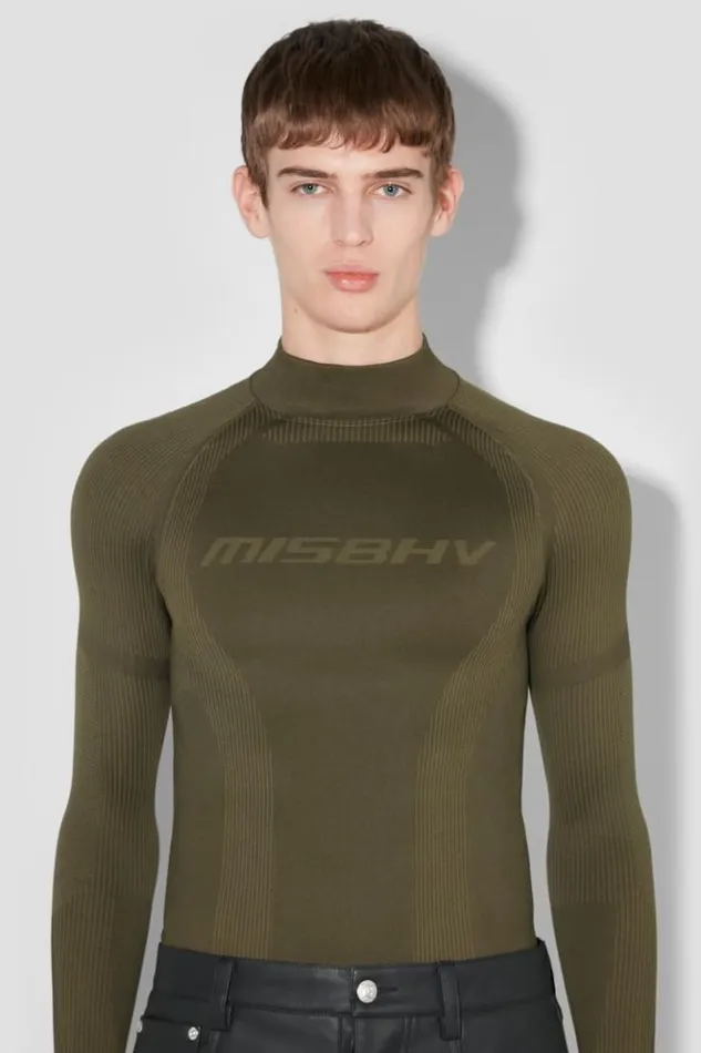 Men Tops MISBHV Sport Longsleeve Grunge Olive