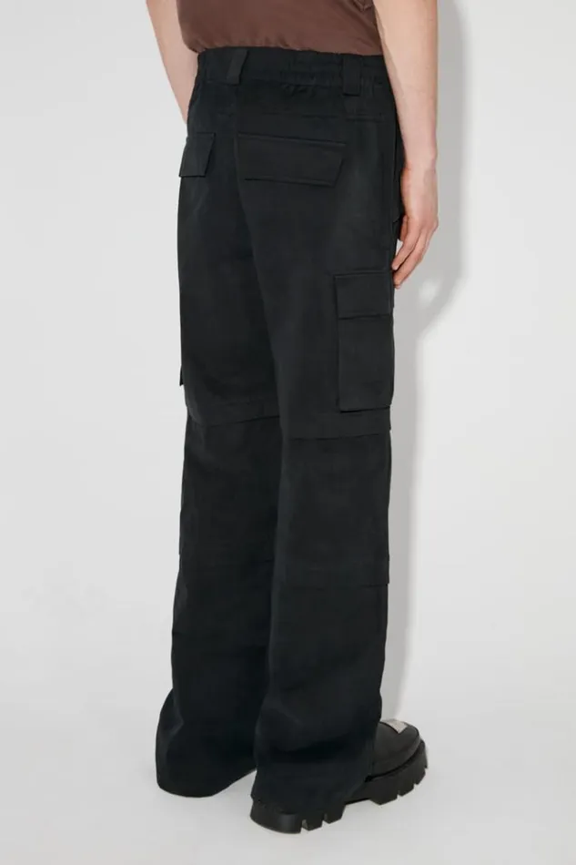 Men Trousers MISBHV Baggy Work Trousers Black
