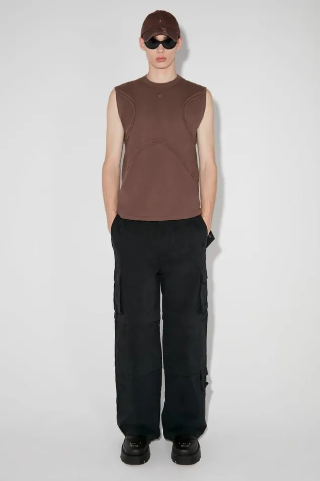 Men Trousers MISBHV Baggy Work Trousers Black