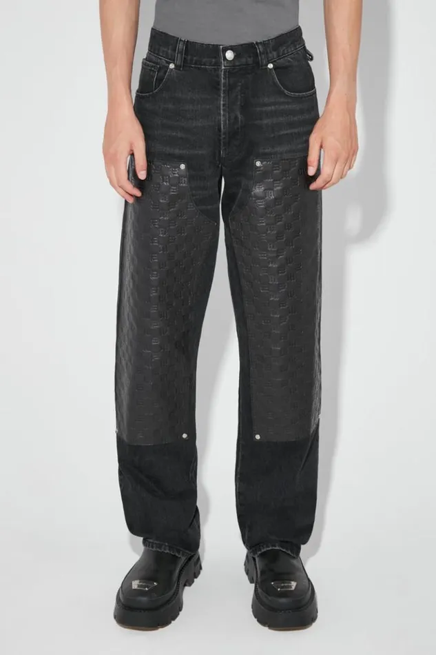 Men Trousers MISBHV Dark Room Carpenter Trousers Black