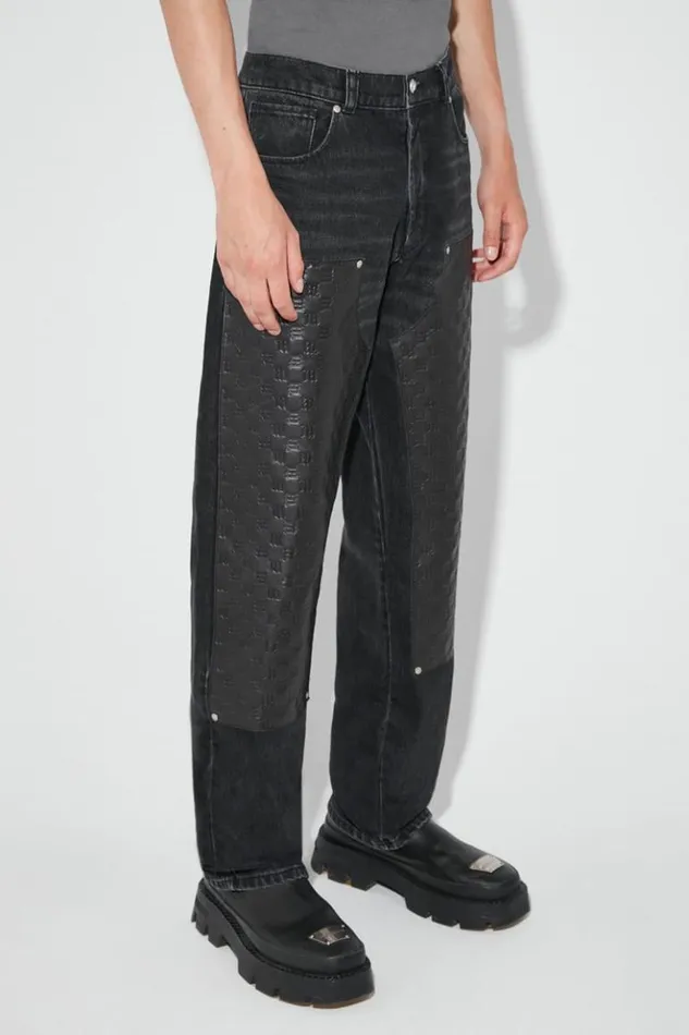 Men Trousers MISBHV Dark Room Carpenter Trousers Black