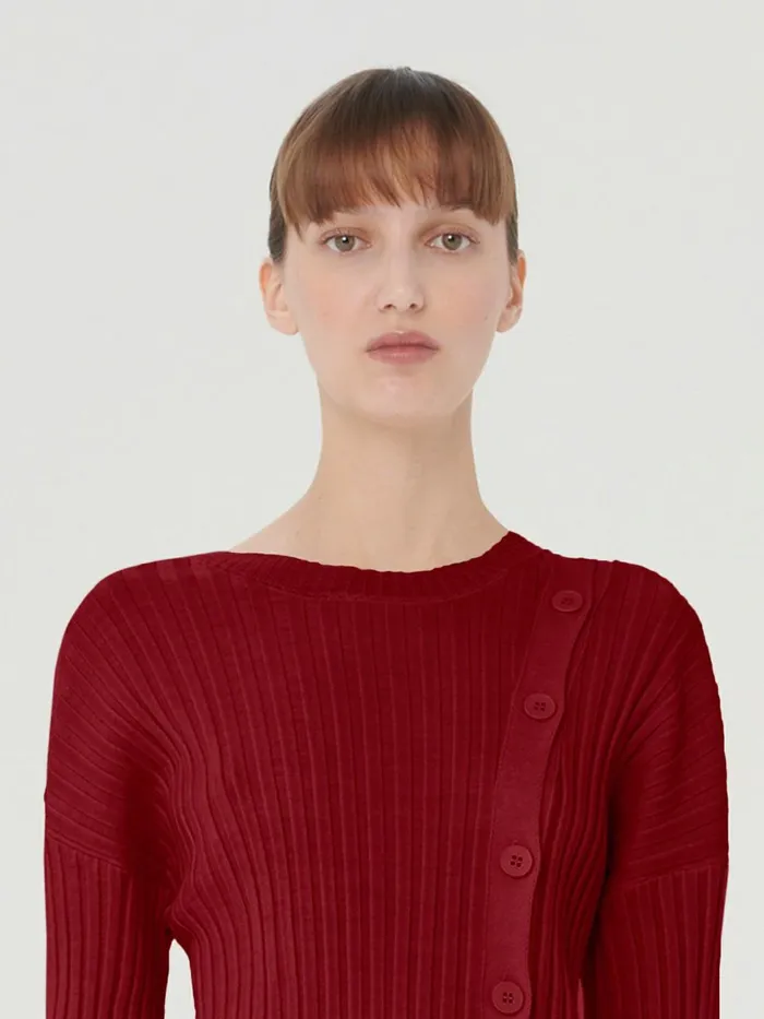 Merino Detach Top Long Sleeves Soft Cherry Women Wolford Tops