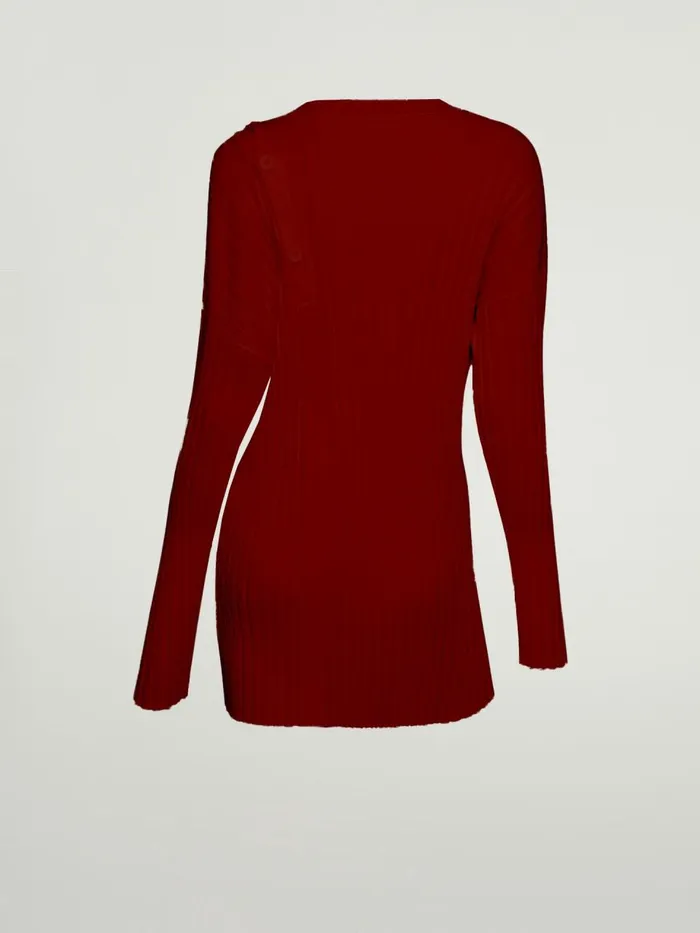 Merino Detach Top Long Sleeves Soft Cherry Women Wolford Tops