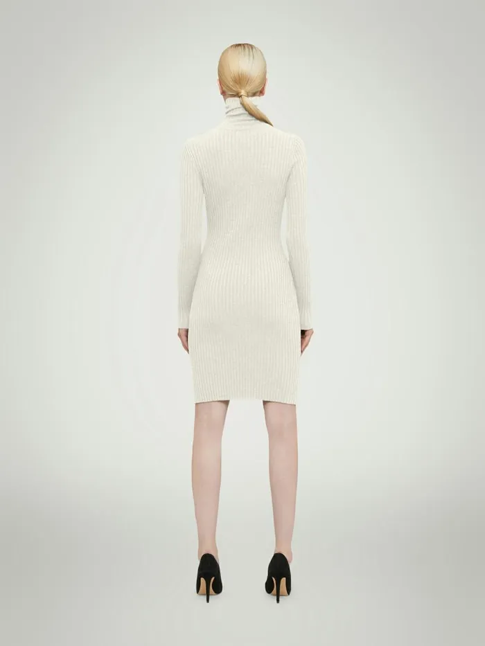 Merino Rib Dress Ecrue Women Wolford Dresses and Skirts