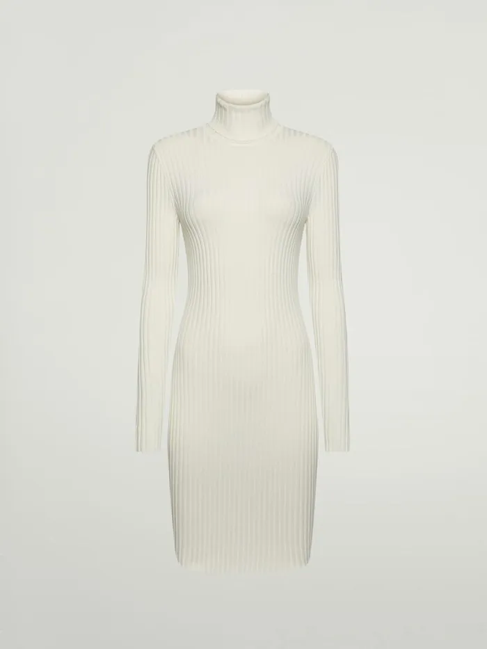 Merino Rib Dress Ecrue Women Wolford Dresses and Skirts