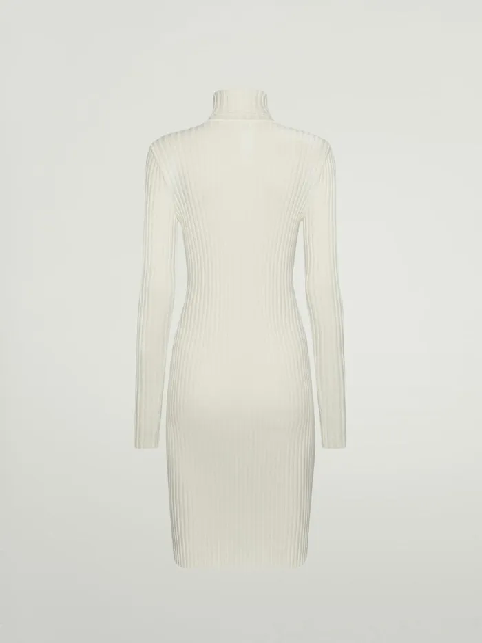 Merino Rib Dress Ecrue Women Wolford Dresses and Skirts