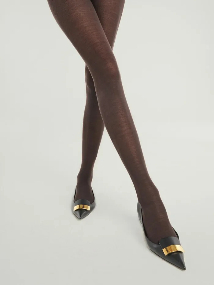 Merino Tights Soft Cacao Women Wolford Tights