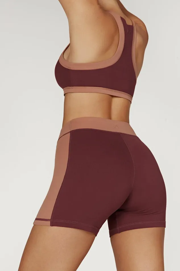 Meshki Activewear Tops Women Lori Two Tone Racer Crop Top 8211 MahoganyTan Mahoganytan Meshki Activewear Tops Women Lori Two Tone Racer Crop Top 8211 MahoganyTan Mahoganytan