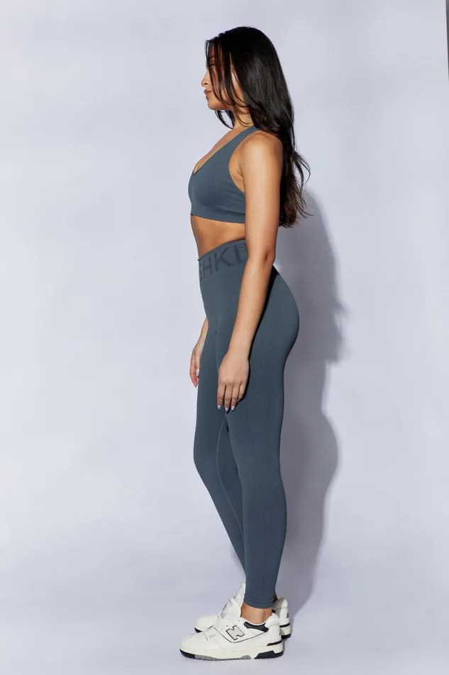 Meshki Activewear Women Leia Seamless Leggings 8211 Charcoal Charcoal