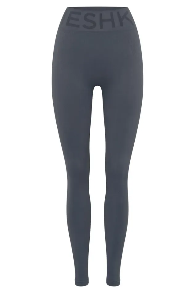 Meshki Activewear Women Leia Seamless Leggings 8211 Charcoal Charcoal