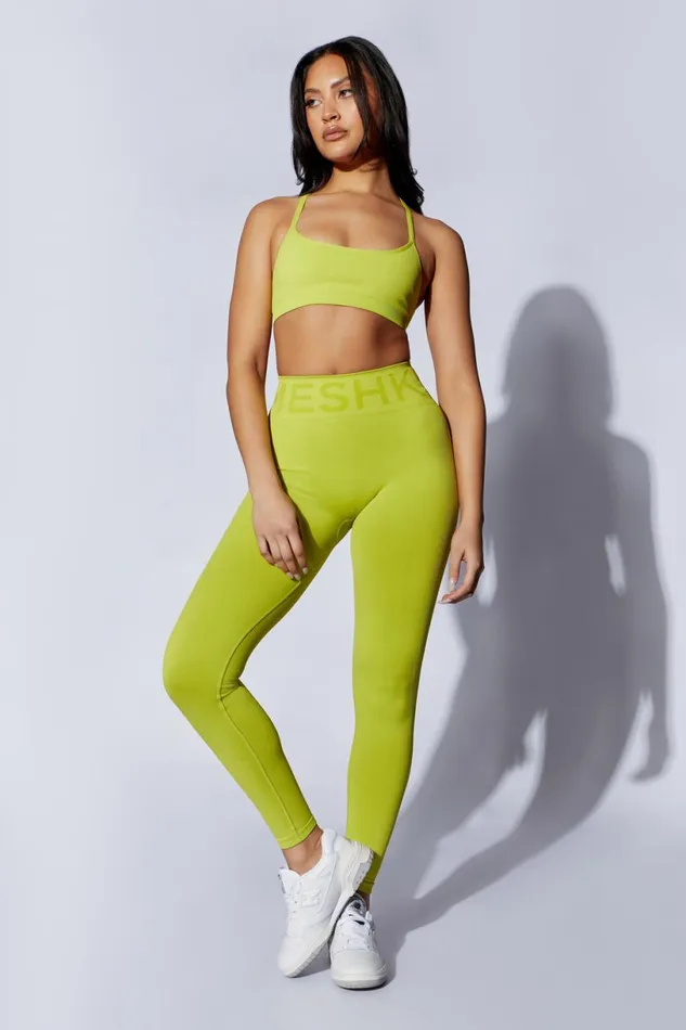 Meshki Activewear Women Leia Seamless Leggings 8211 Lime Green Limegreen Meshki Activewear Women Leia Seamless Leggings 8211 Lime Green Limegreen