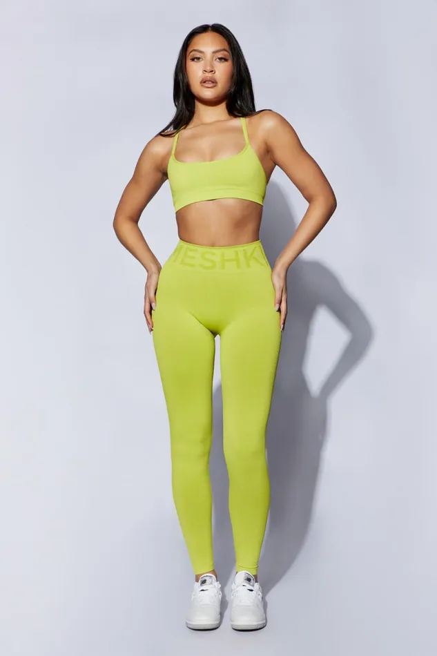 Meshki Activewear Women Leia Seamless Leggings 8211 Lime Green Limegreen Meshki Activewear Women Leia Seamless Leggings 8211 Lime Green Limegreen