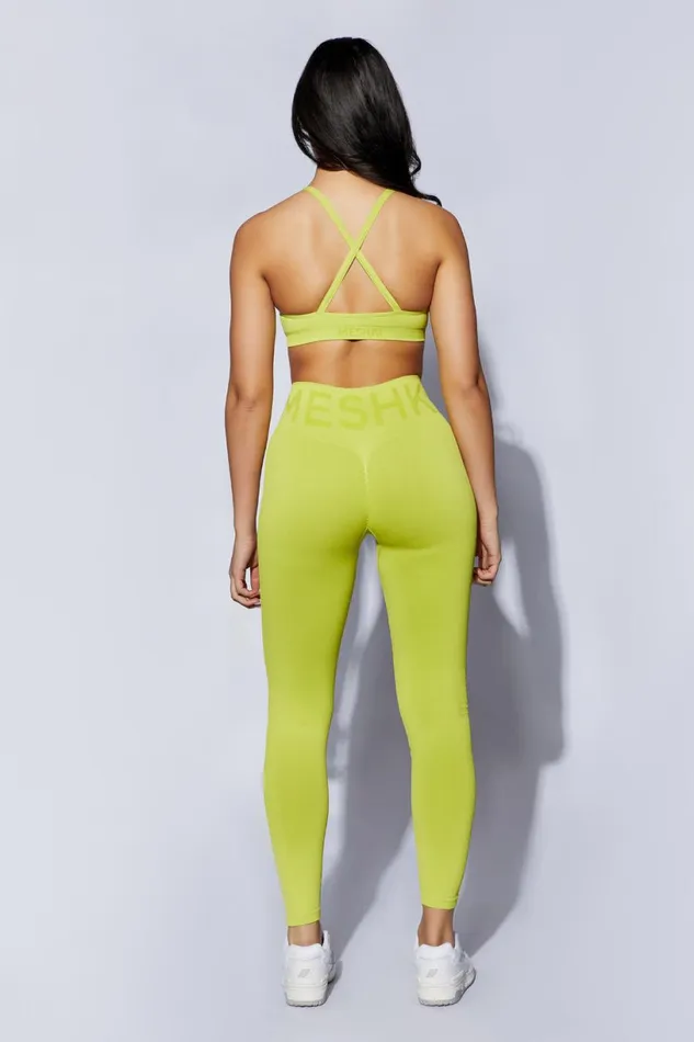 Meshki Activewear Women Leia Seamless Leggings 8211 Lime Green Limegreen Meshki Activewear Women Leia Seamless Leggings 8211 Lime Green Limegreen