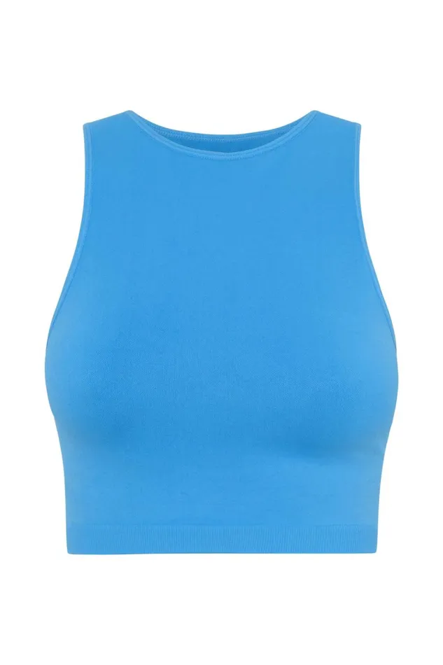 Meshki Activewear Women Pippa Racer Tank Top 8211 Blue Blue Meshki Activewear Women Pippa Racer Tank Top 8211 Blue Blue