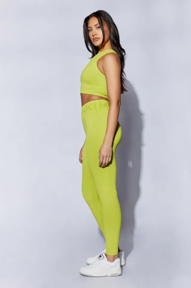 Meshki Activewear Women Pippa Racer Tank Top 8211 Lime Green Limegreen Meshki Activewear Women Pippa Racer Tank Top 8211 Lime Green Limegreen