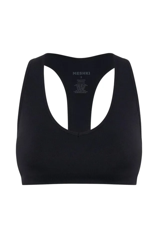 Meshki Activewear Women Quinn Halter Longline Top 8211 Black Black Meshki Activewear Women Quinn Halter Longline Top 8211 Black Black