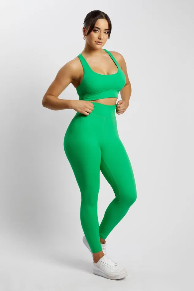 Meshki Activewear Women Thea Racerback Crop Top 8211 Bright Green Brightgreen Meshki Activewear Women Thea Racerback Crop Top 8211 Bright Green Brightgreen