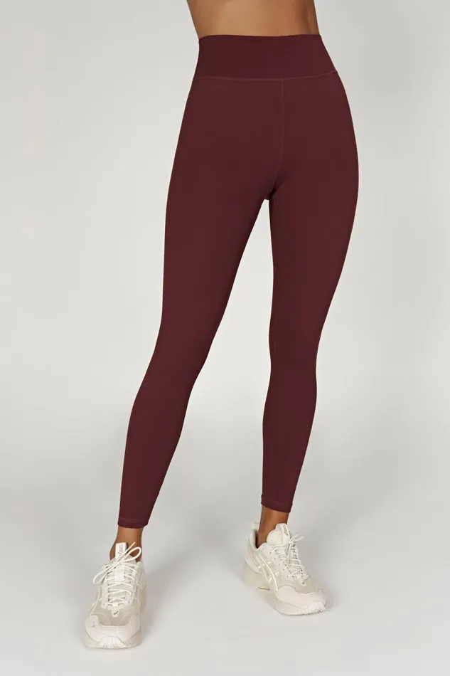 Meshki Activewear Women Venus V Back Leggings 8211 Mahogany Mahogany