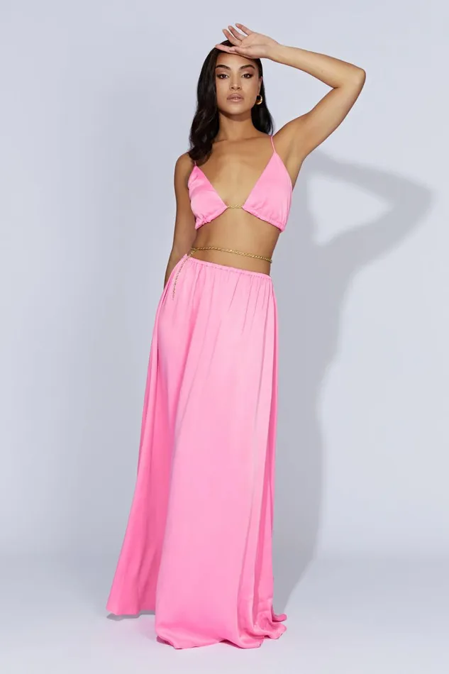 Meshki Bachelorette Women Colette Chain Maxi Dress 8211 Bubblegum Pink Bubblegumpink Meshki Bachelorette Women Colette Chain Maxi Dress 8211 Bubblegum Pink Bubblegumpink