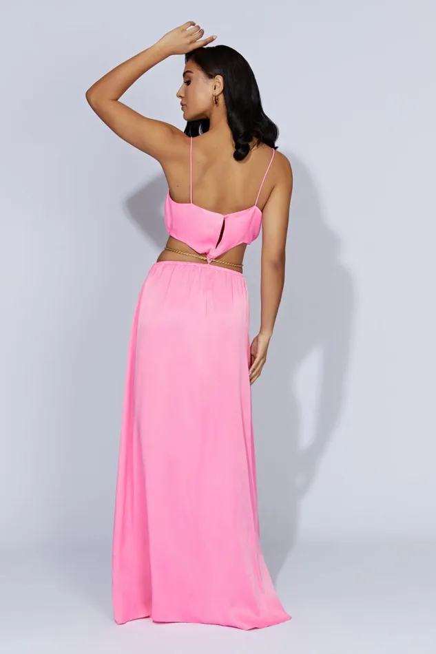 Meshki Bachelorette Women Colette Chain Maxi Dress 8211 Bubblegum Pink Bubblegumpink Meshki Bachelorette Women Colette Chain Maxi Dress 8211 Bubblegum Pink Bubblegumpink
