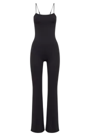 Meshki Basic Bottoms Women Adelaide Recycled Nylon Jumpsuit 8211 Black Black