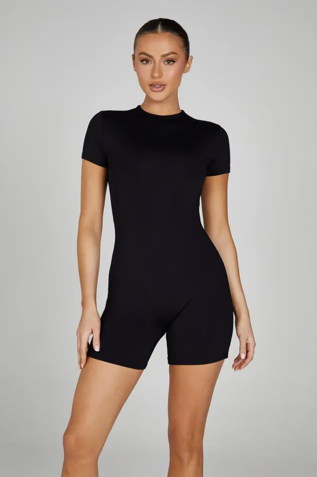 Meshki Basic Bottoms Women Francesca Recycled Nylon Playsuit 8211 Black Black Meshki Basic Bottoms Women Francesca Recycled Nylon Playsuit 8211 Black Black