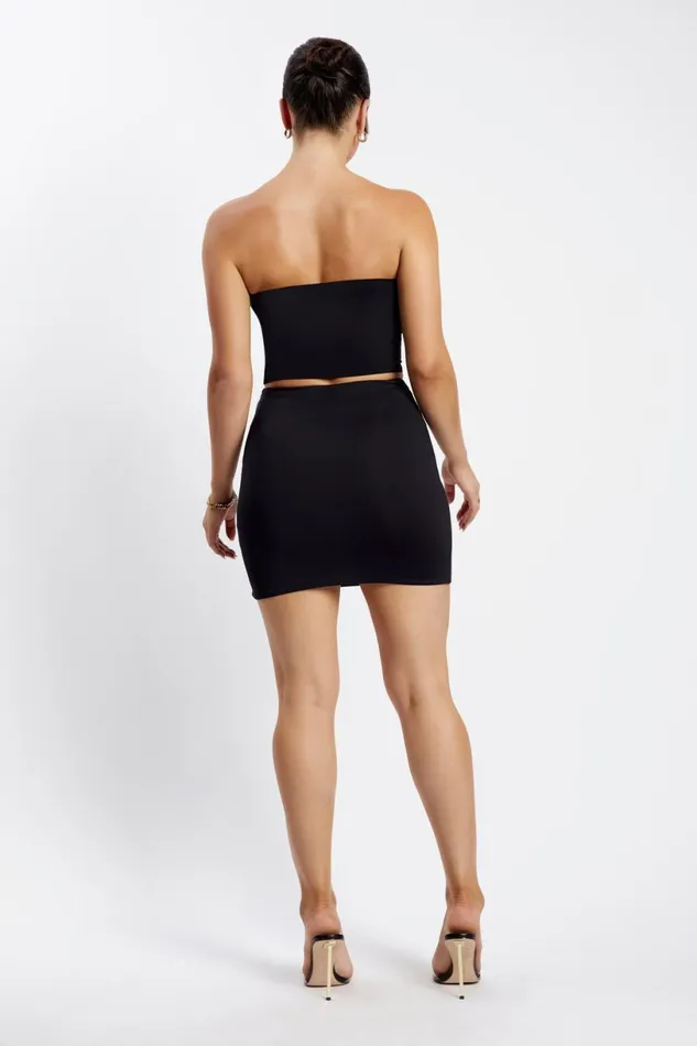 Meshki Basic Bottoms Women Harlow Mini Skirt 8211 Black Black Meshki Basic Bottoms Women Harlow Mini Skirt 8211 Black Black