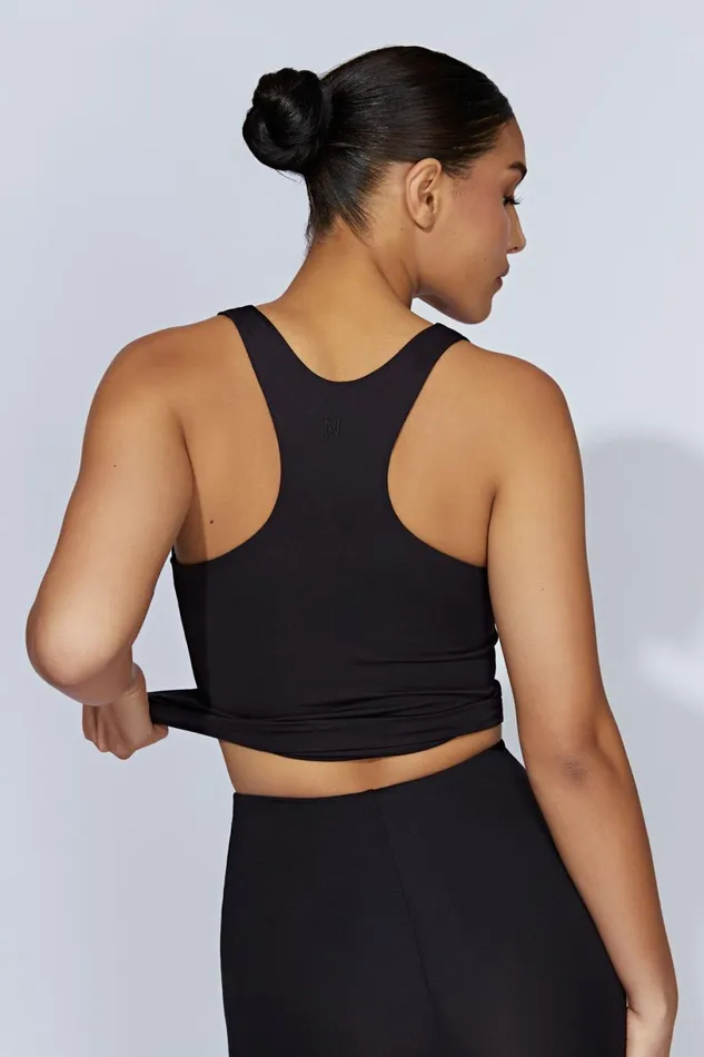 Meshki Basic Tops Women Alyssa Racer Back Top 8211 Black Black