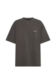 Meshki Basic Tops Women Jaimie Oversized Unisex Tee 8211 Dusk Black Duskblack