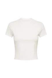 Meshki Basic Tops Women Jeanie Longline TShirt 8211 White White