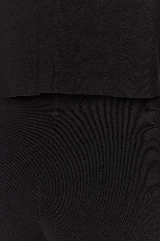 Meshki Basic Tops Women Lennox Collared Knit Jumper 8211 Black Black