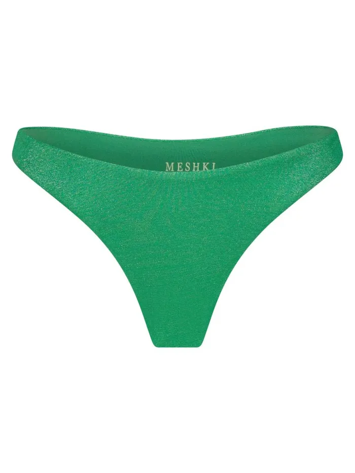 Meshki Bikini Bottoms Women Bambi Cheeky Cut Bikini Bottoms 8211 Green Sparkle Greensparkle Meshki Bikini Bottoms Women Bambi Cheeky Cut Bikini Bottoms 8211 Green Sparkle Greensparkle