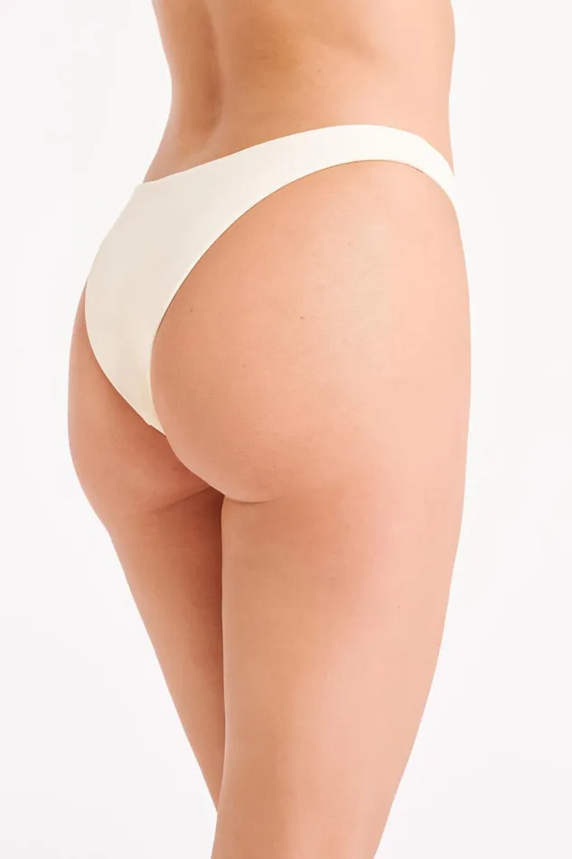 Meshki Bikini Bottoms Women Bambi Recycled Cheeky Cut Bikini Bottoms 8211 Ivory Ivory