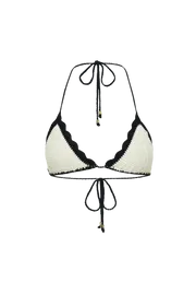 Meshki Bikini Tops Women Natalia Contrast Crochet Bikini Top 8211 White White Meshki Bikini Tops Women Natalia Contrast Crochet Bikini Top 8211 White White