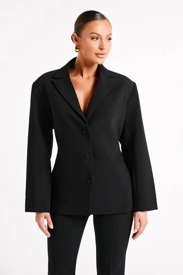 Meshki Blazers Women Addie Suiting Blazer 8211 Black Black
