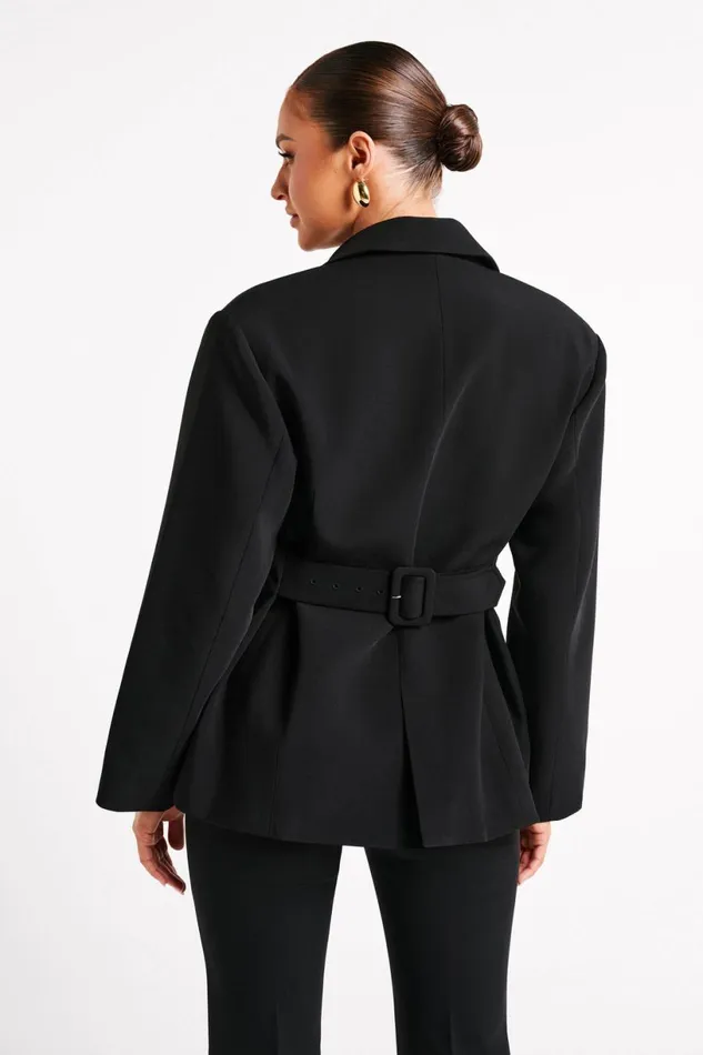 Meshki Blazers Women Addie Suiting Blazer 8211 Black Black