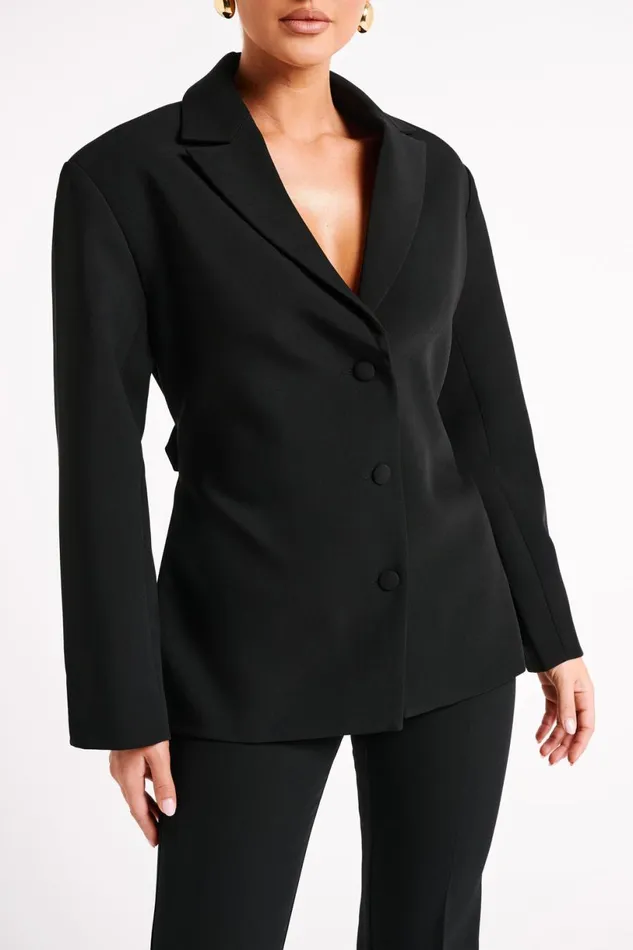 Meshki Blazers Women Addie Suiting Blazer 8211 Black Black